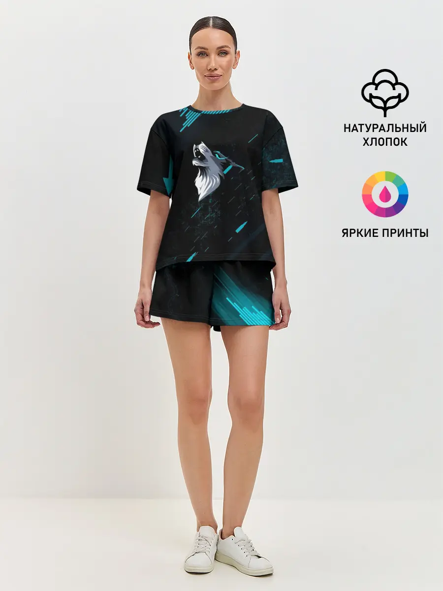 Женская пижама с шортами / Sky Wolf