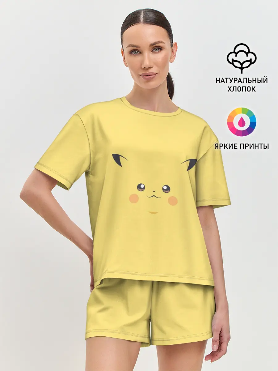 Женская пижама с шортами / Пика-Пика!?