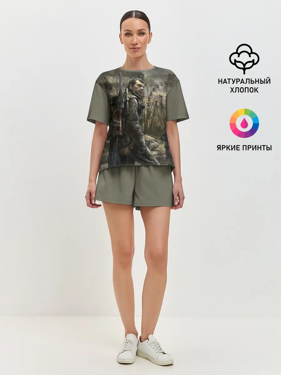 Женская пижама с шортами / S.T.A.L.K.E.R. Припять зовет