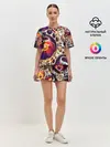 Женская пижама с шортами / Абстракция / Психоделика