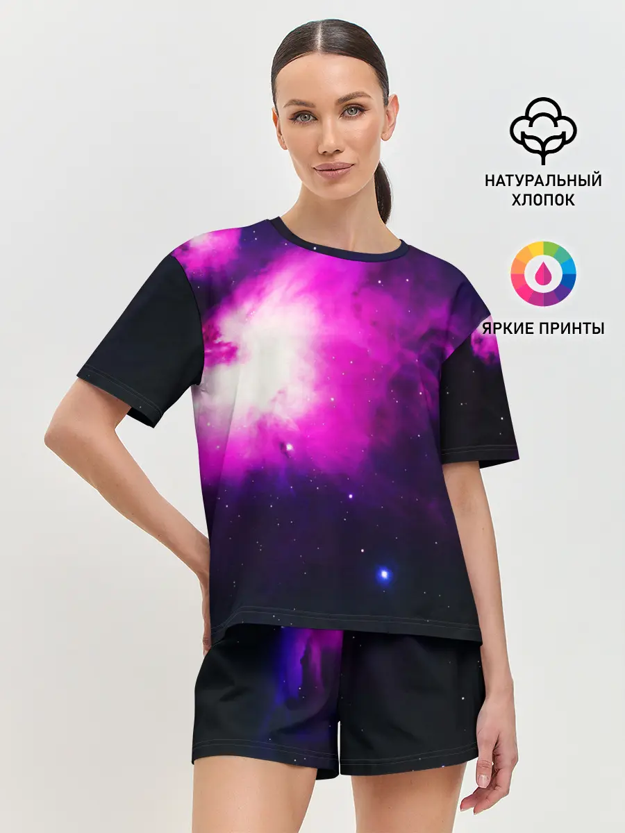 Женская пижама с шортами / Space