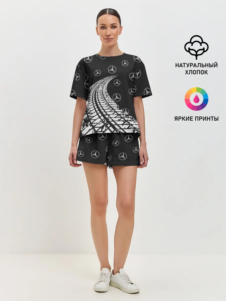 Женская пижама с шортами / MERCEDES / МЕРСЕДЕС