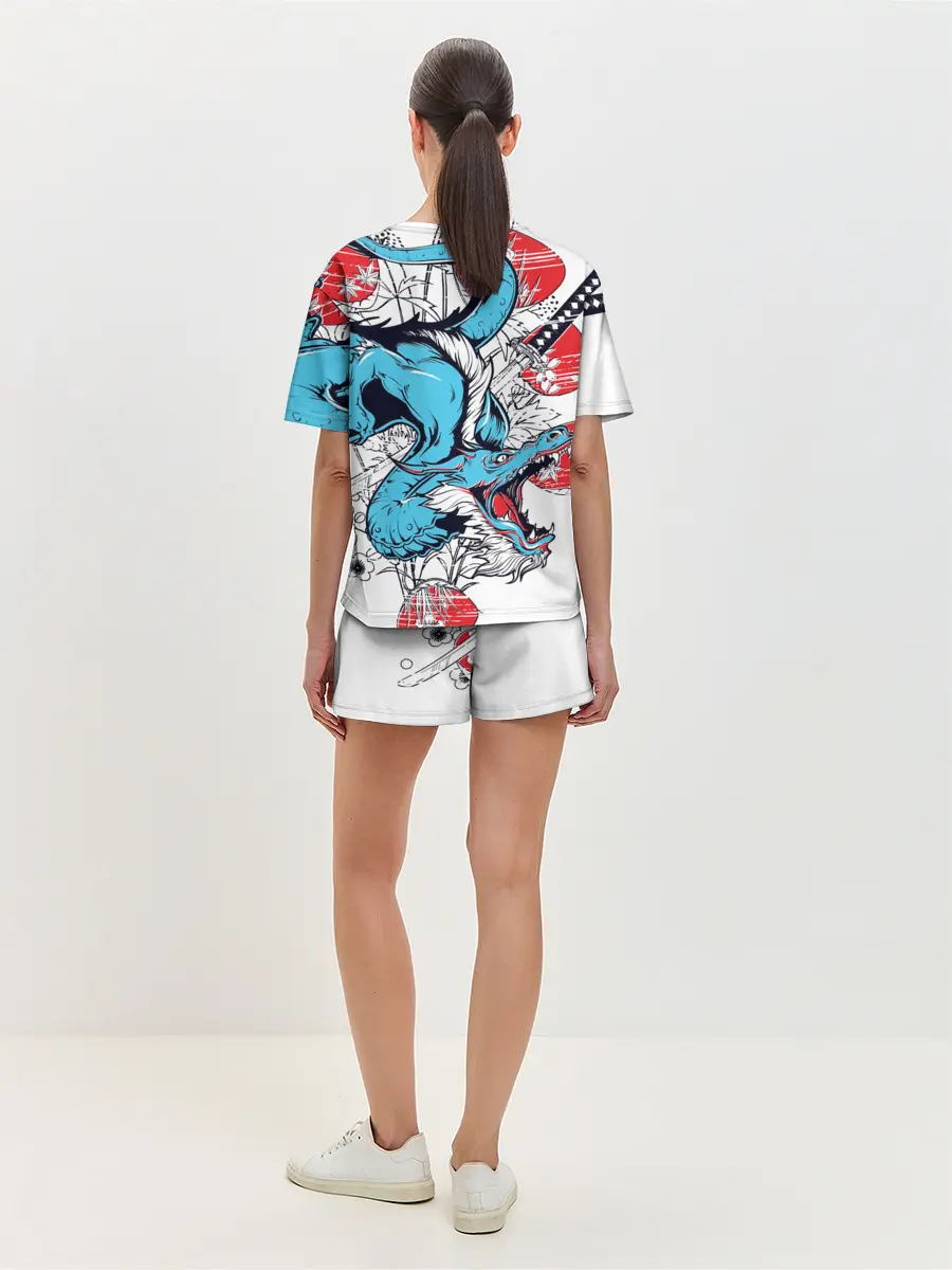 Женская пижама с шортами / Дзётаро самурайский меч