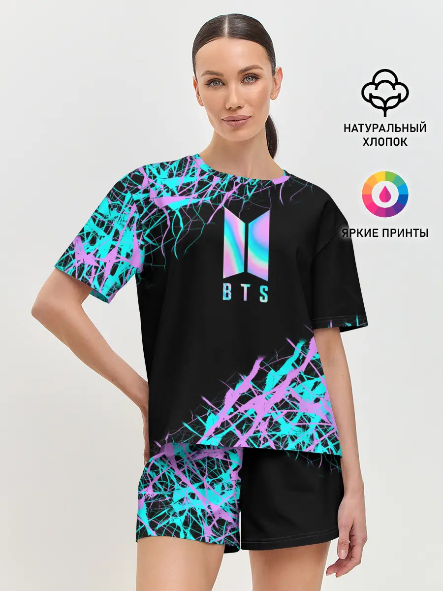 Женская пижама с шортами / BTS