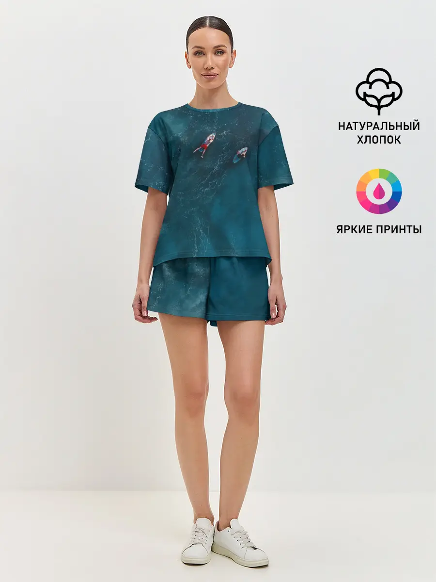 Женская пижама с шортами / Мир юрского периода 2