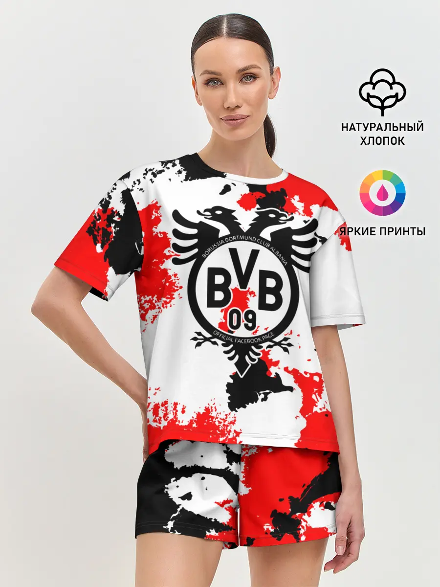 Женская пижама с шортами / FC Borussia