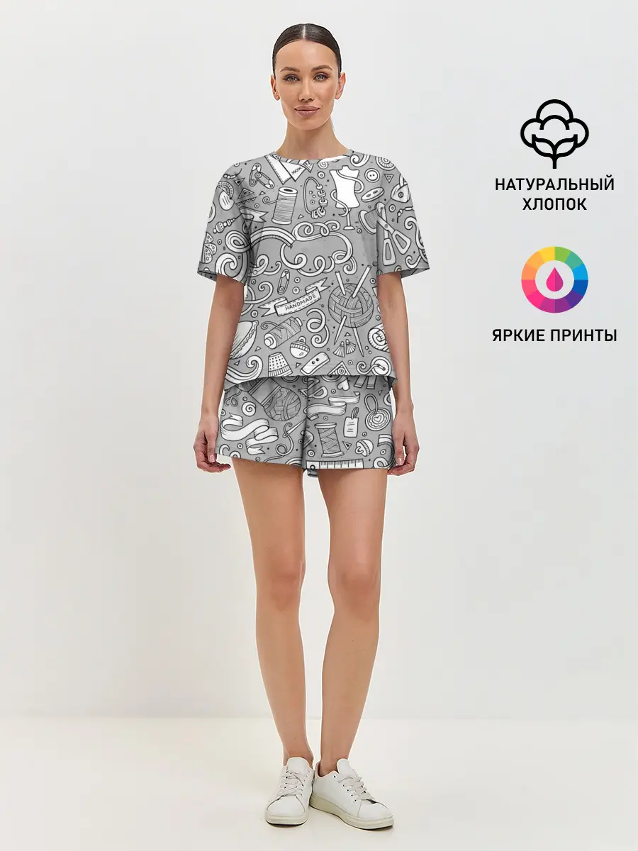 Женская пижама с шортами / handmade