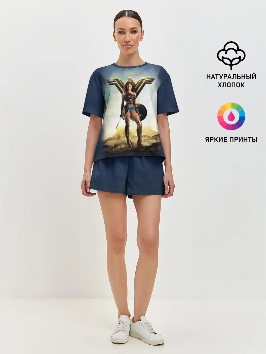 Женская пижама с шортами / Wonder Woman