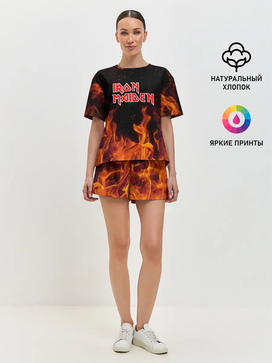 Женская пижама с шортами / Iron Maiden