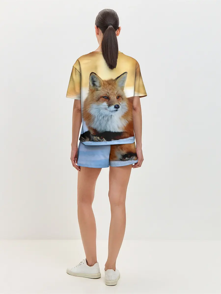 Женская пижама с шортами / Лиса