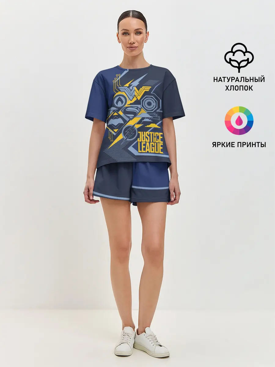 Женская пижама с шортами / Justice League