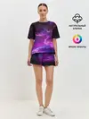 Женская пижама с шортами / Космическое небо