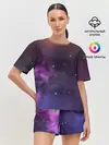 Женская пижама с шортами / Космические туманности