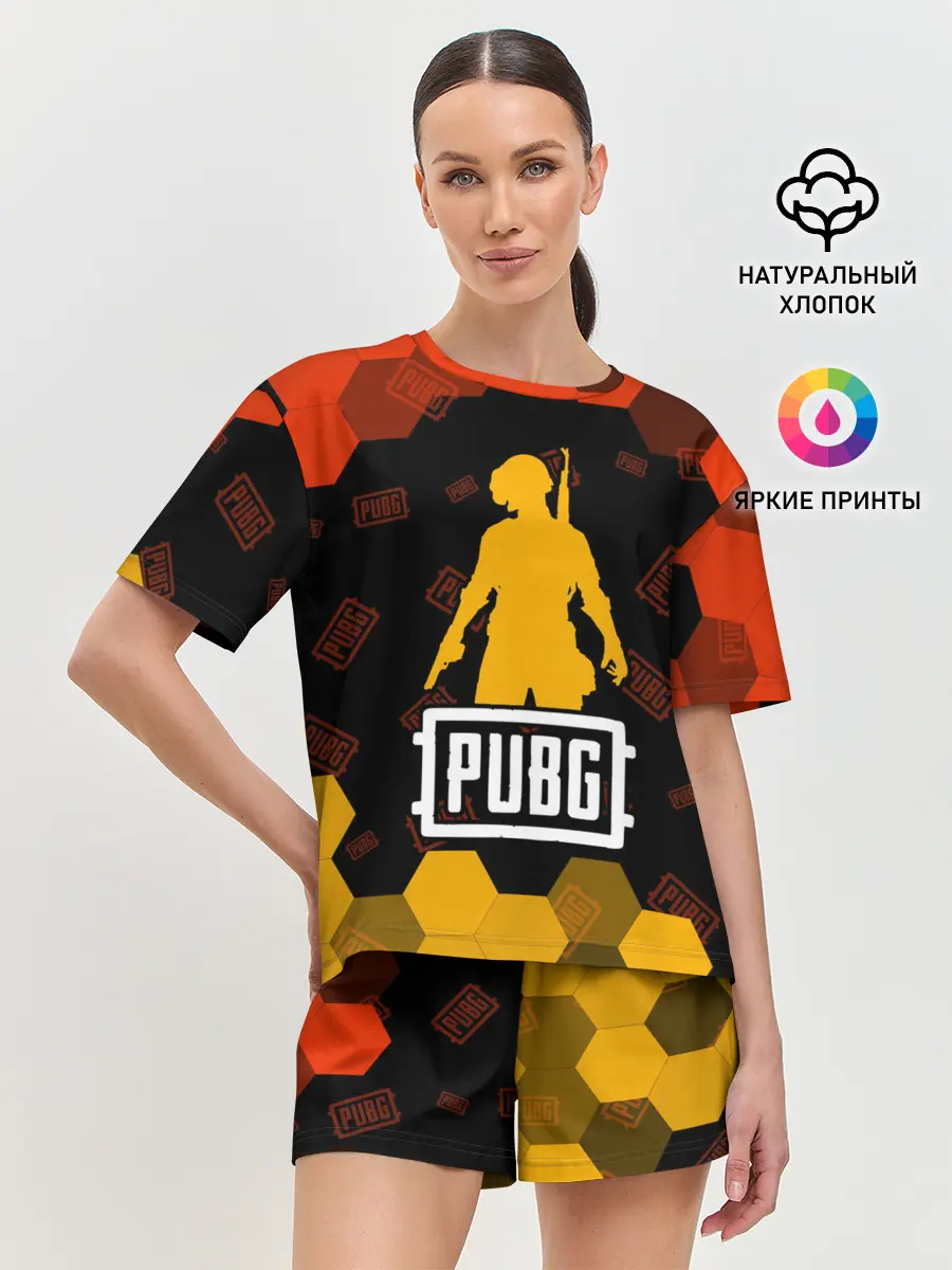 Женская пижама с шортами / PUBG / ПАБГ