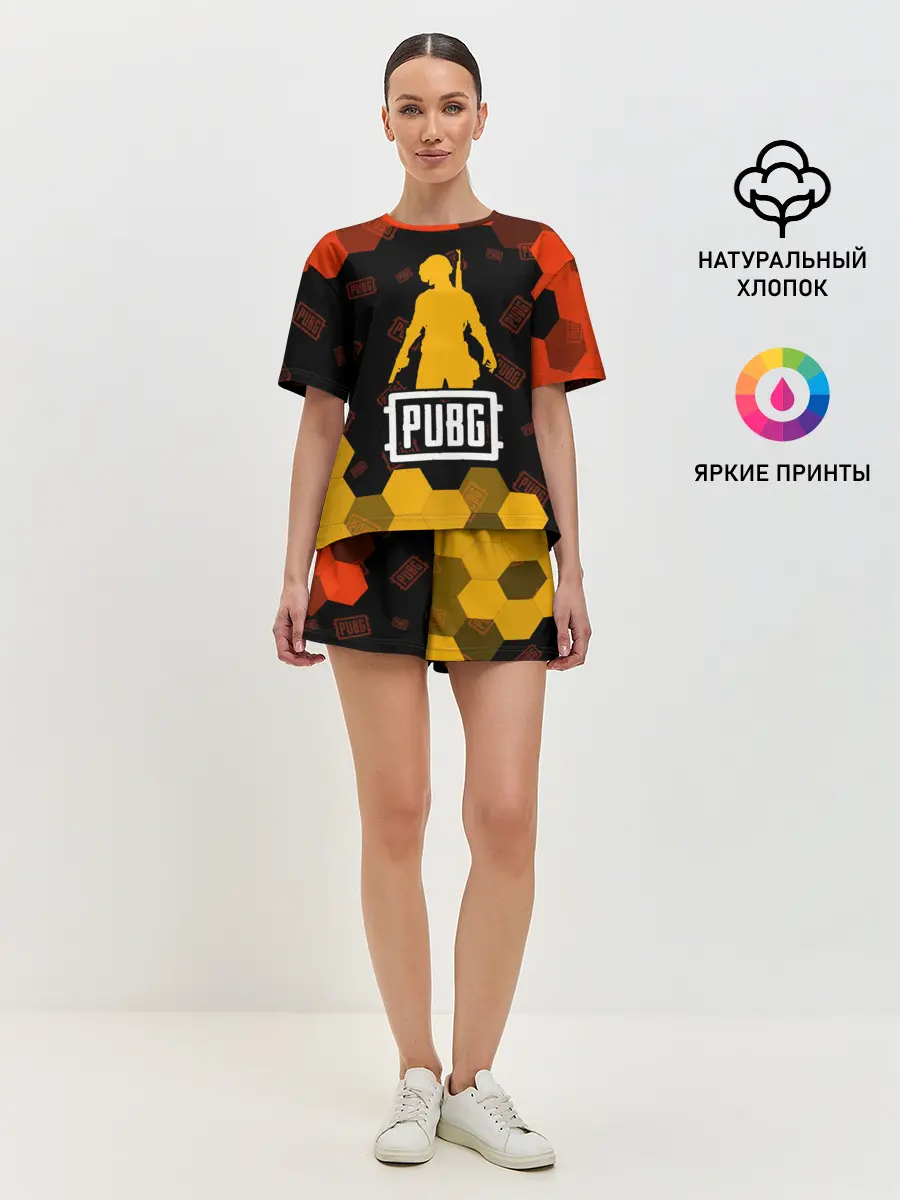 Женская пижама с шортами / PUBG / ПАБГ