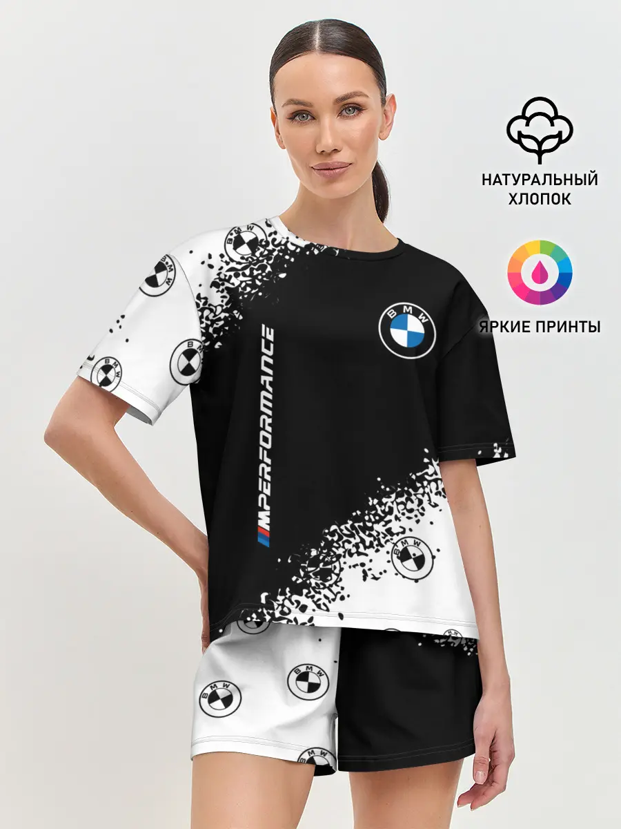 Женская пижама с шортами / BMW / БМВ