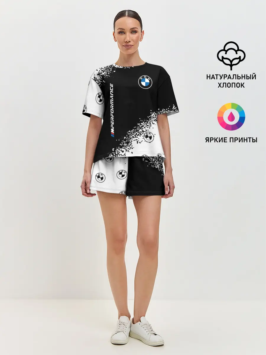 Женская пижама с шортами / BMW / БМВ