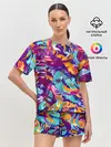 Женская пижама с шортами / Яркие краски