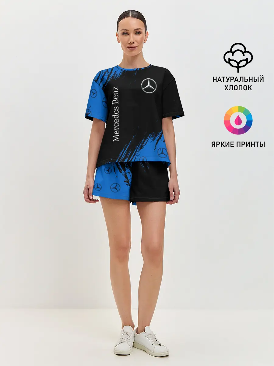 Женская пижама с шортами / MERCEDES / МЕРСЕДЕС