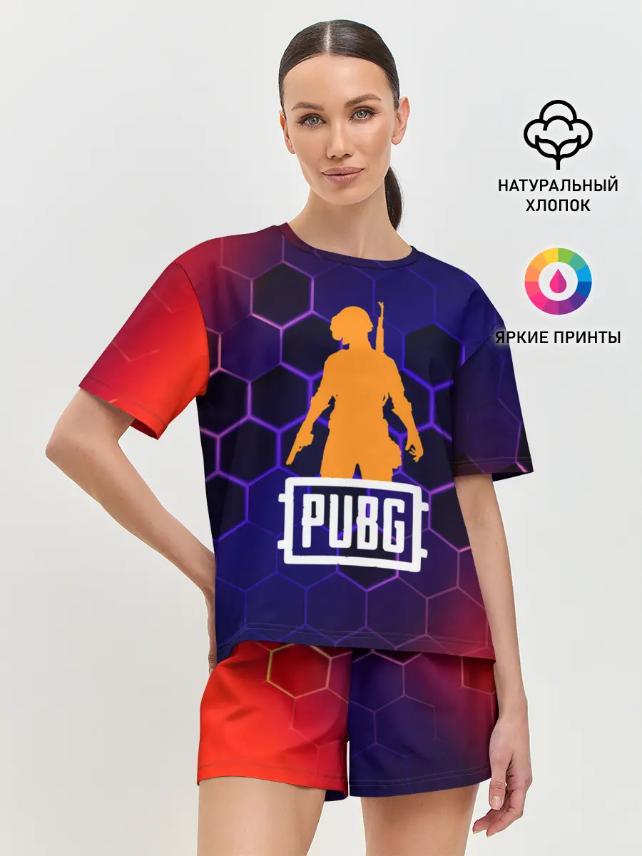 Женская пижама с шортами / PUBG / ПАБГ