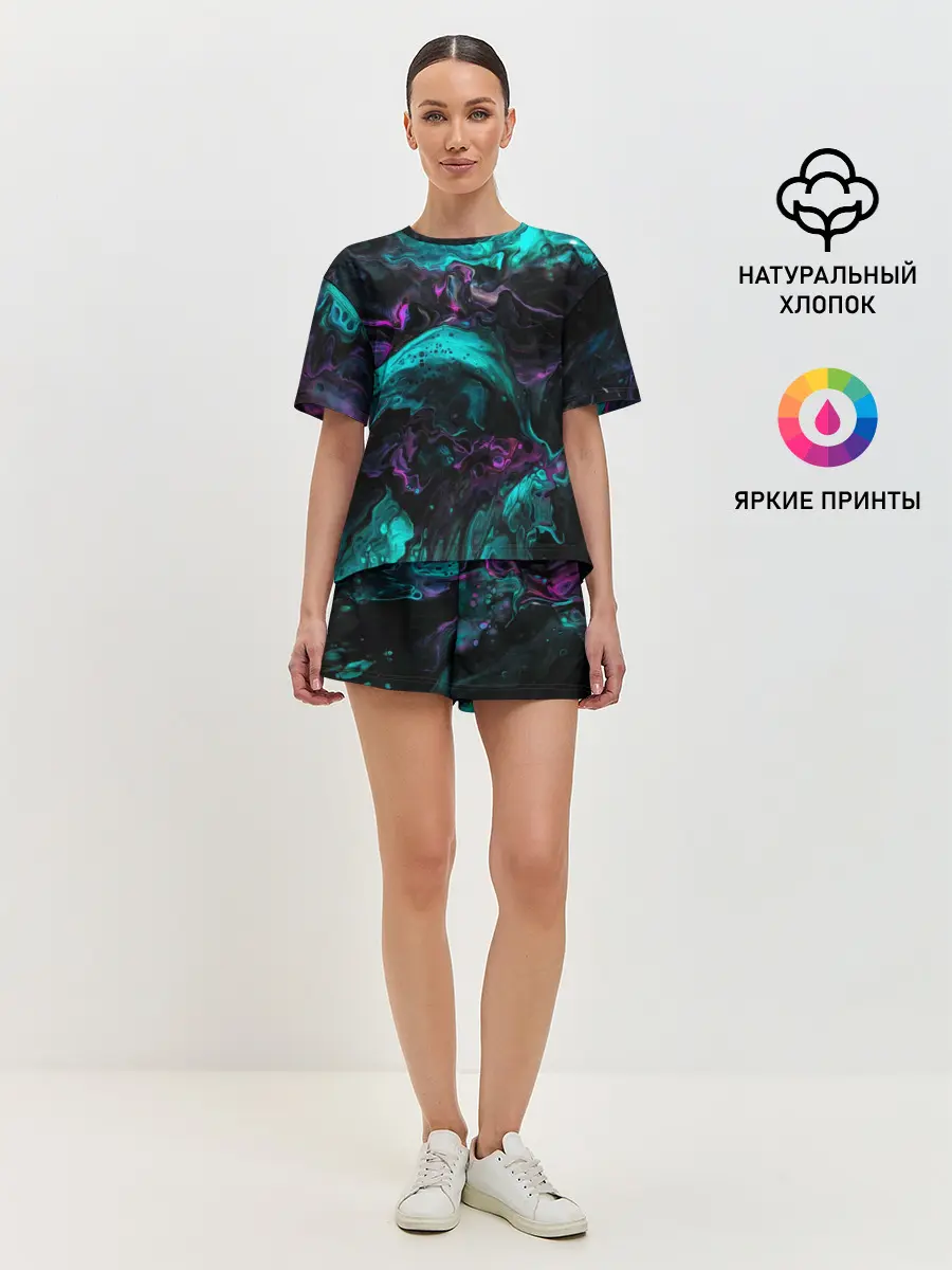 Женская пижама с шортами / ТЕКСТУРЫ