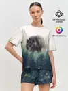 Женская пижама с шортами / Волк