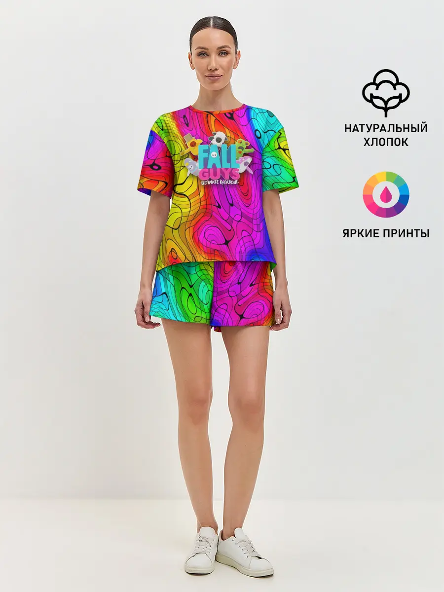 Женская пижама с шортами / Fall Guys