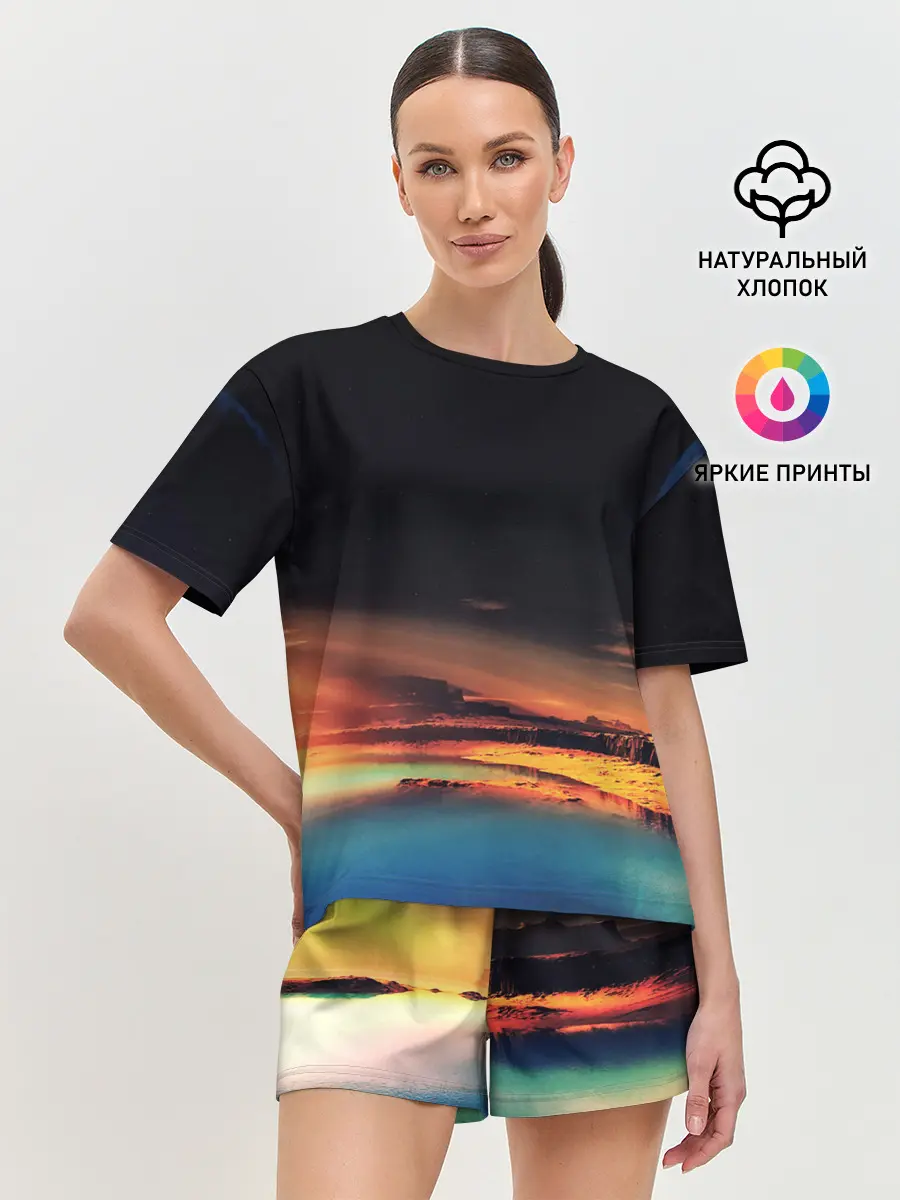 Женская пижама с шортами / Марс