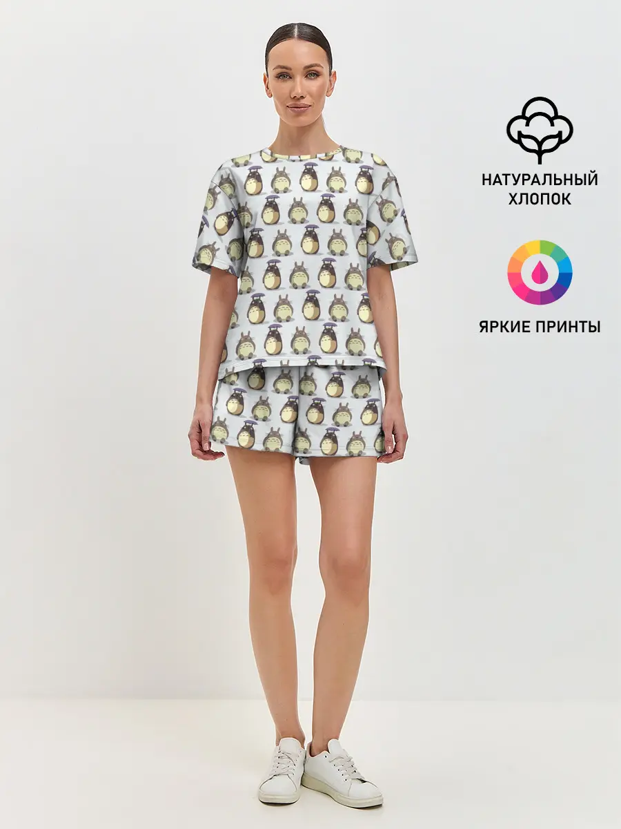 Женская пижама с шортами / Маленькие Тоторо 2