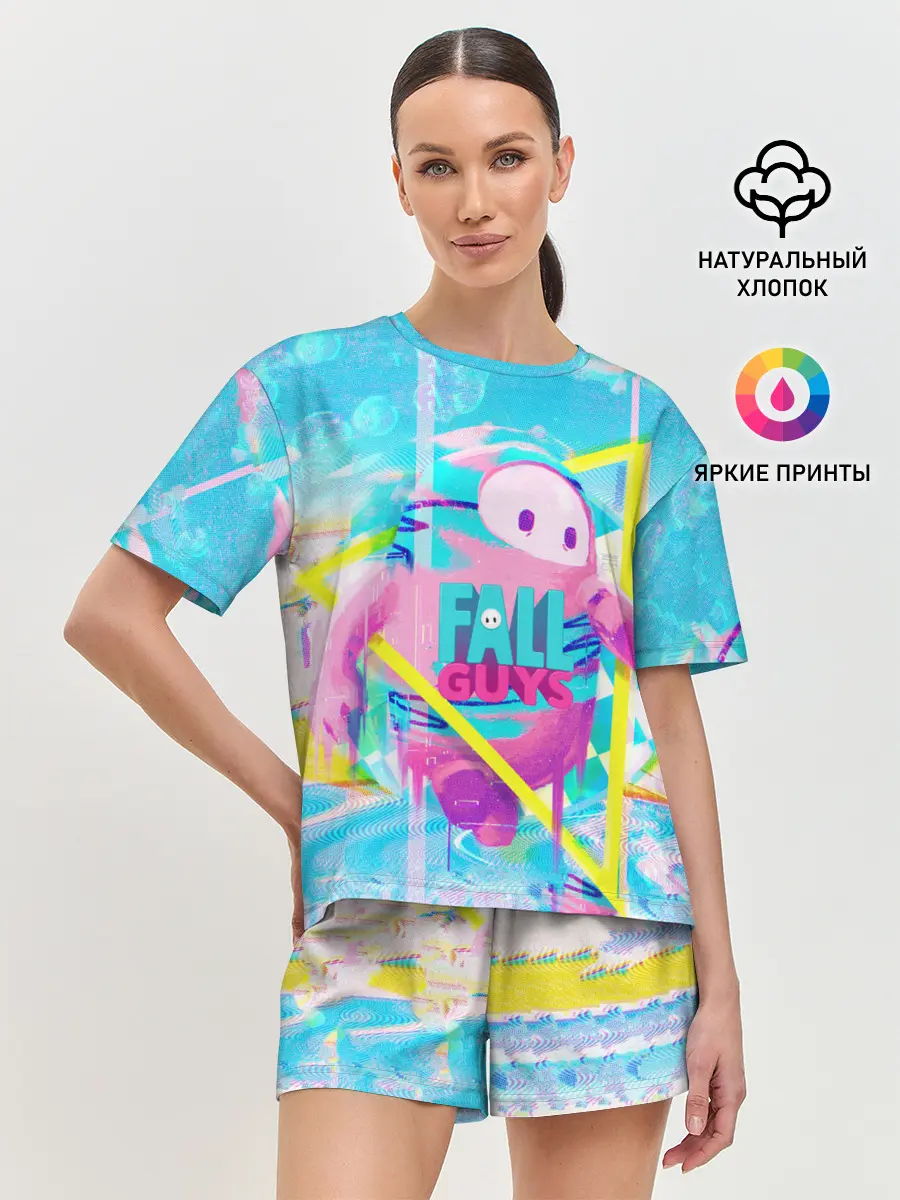 Женская пижама с шортами / Fall Guys