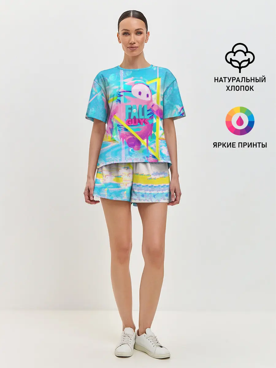 Женская пижама с шортами / Fall Guys