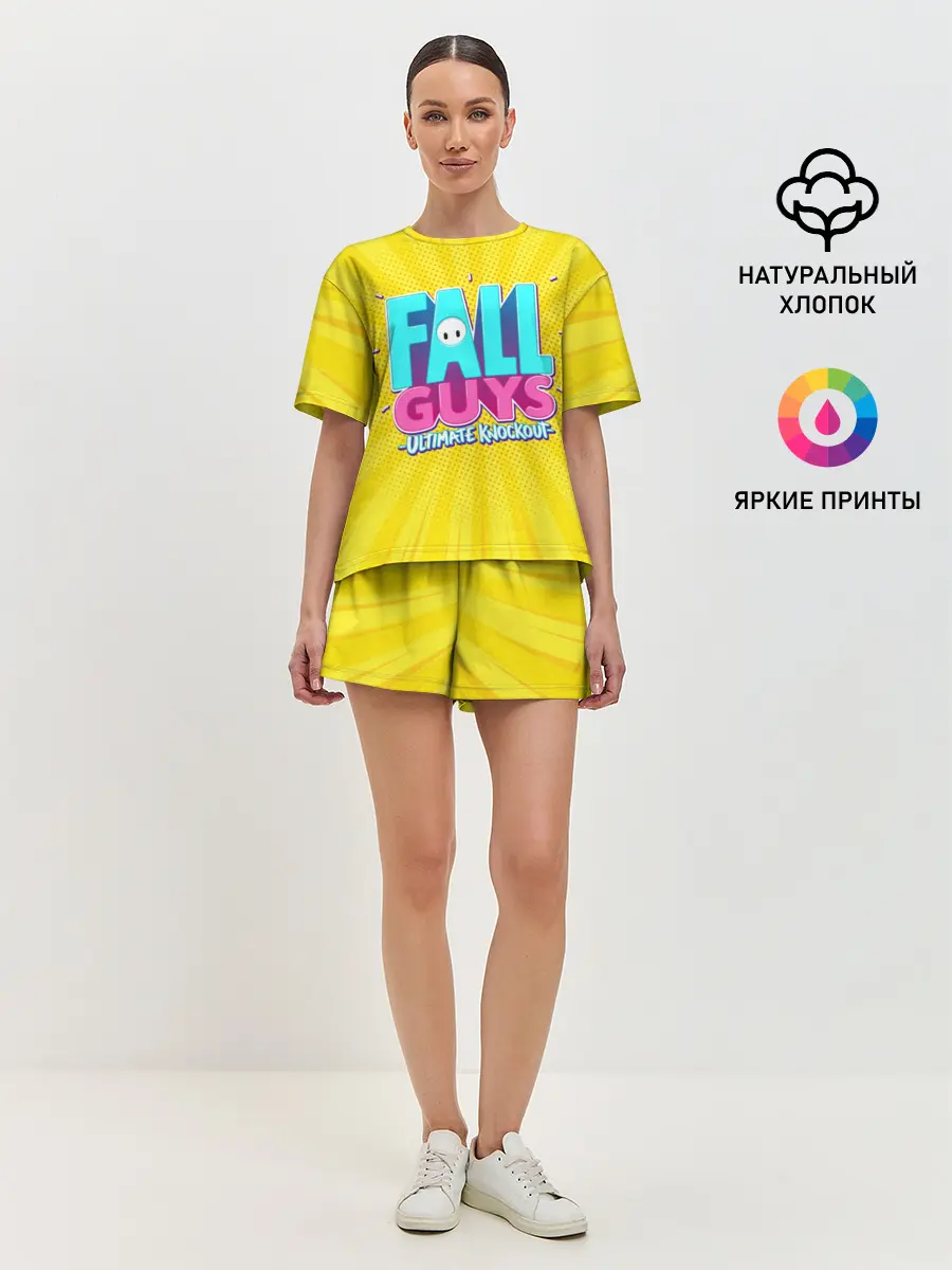 Женская пижама с шортами / Fall Guys