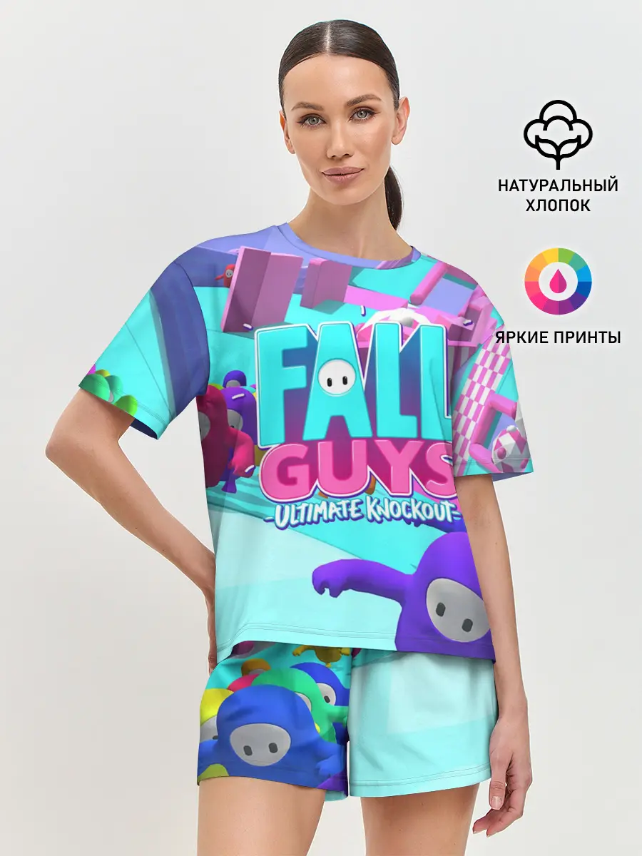 Женская пижама с шортами / Fall Guys