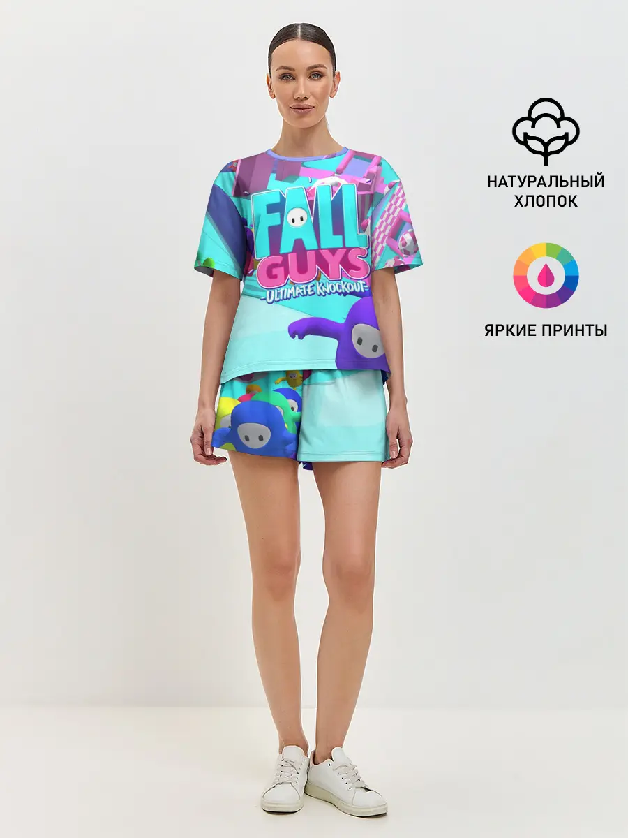 Женская пижама с шортами / Fall Guys