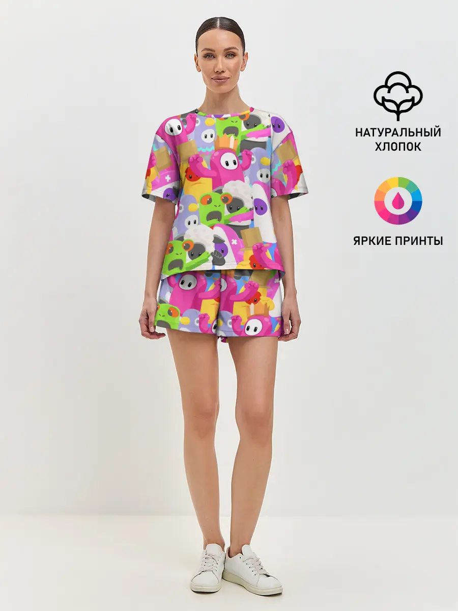Женская пижама с шортами / Fall Guys