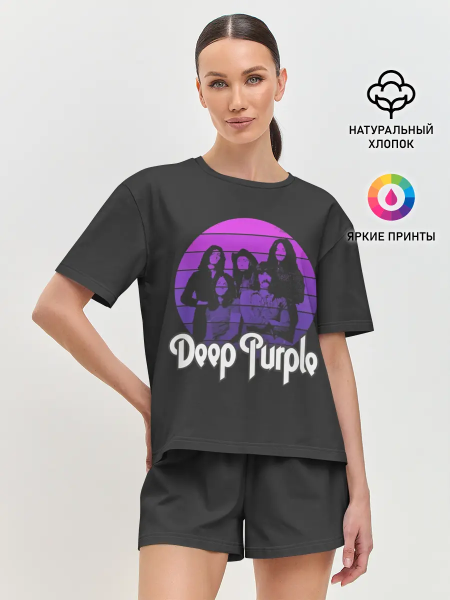 Женская пижама с шортами / Deep Purple