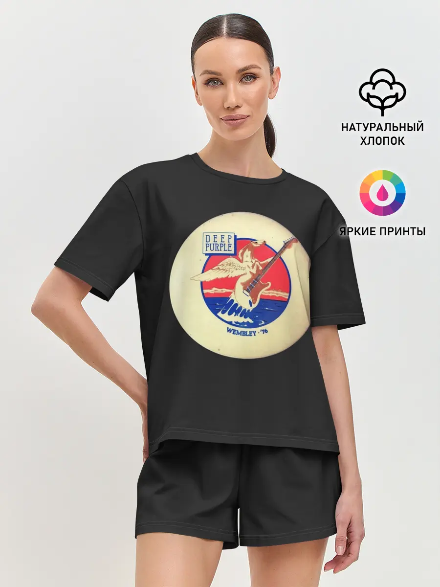 Женская пижама с шортами / Deep Purple