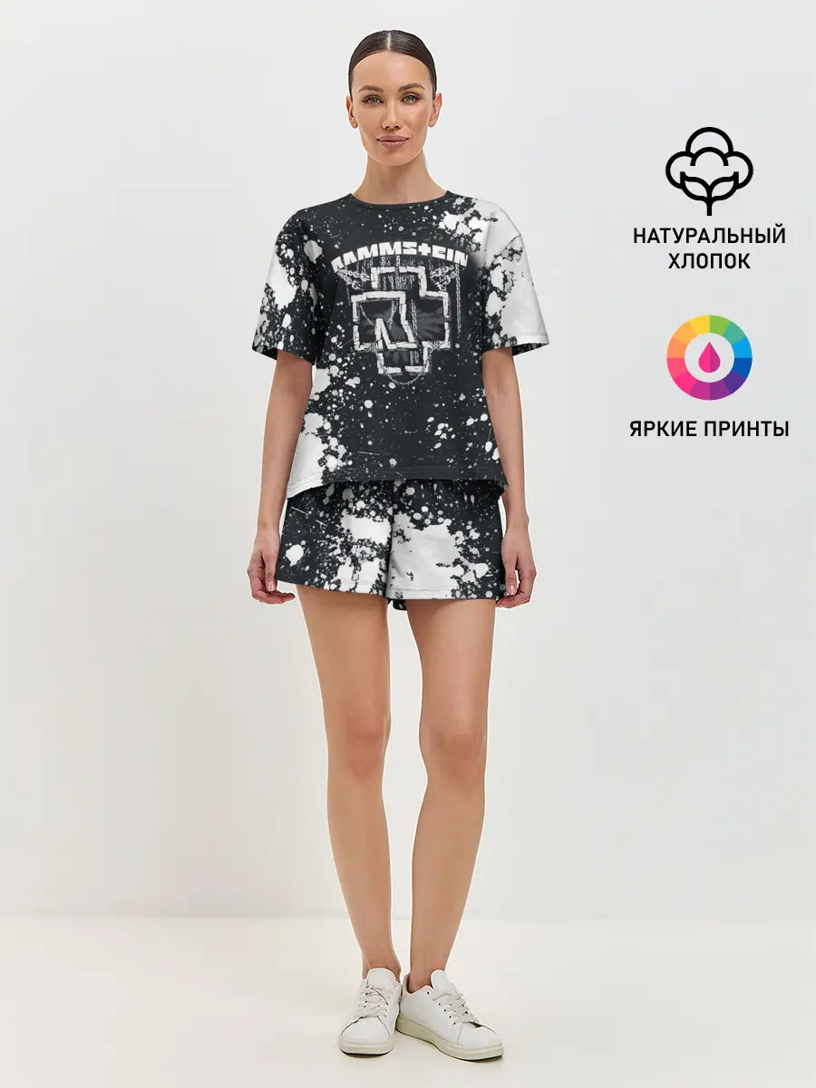 Женская пижама с шортами / RAMMSTEIN