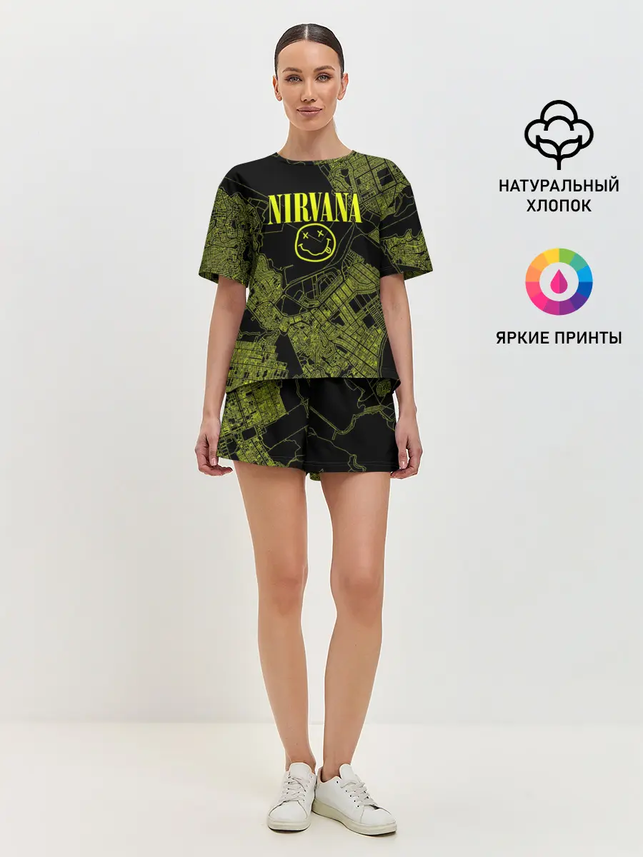 Женская пижама с шортами / Nirvana | Нирвана
