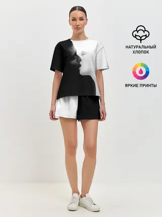 Женская пижама с шортами / Поцелуй