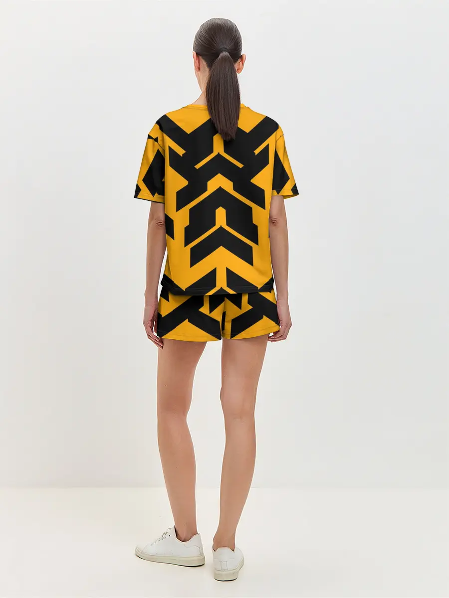 Женская пижама с шортами / геометрия концепт