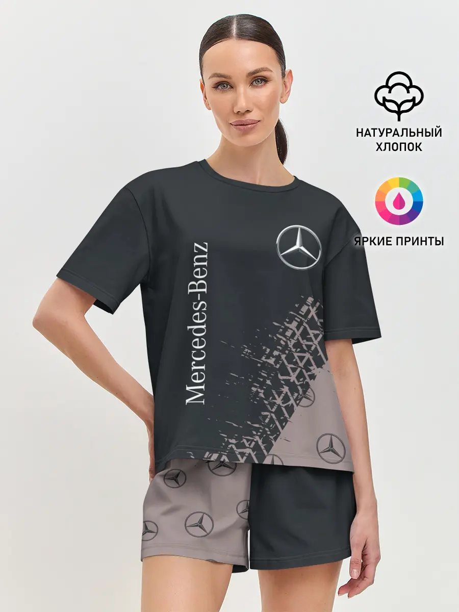 Женская пижама с шортами / MERCEDES / МЕРСЕДЕС