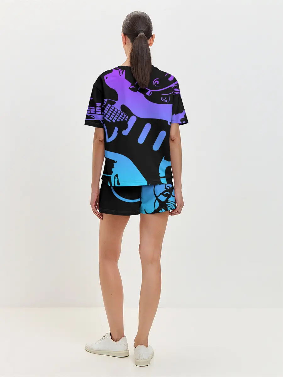 Женская пижама с шортами / Deep Purple