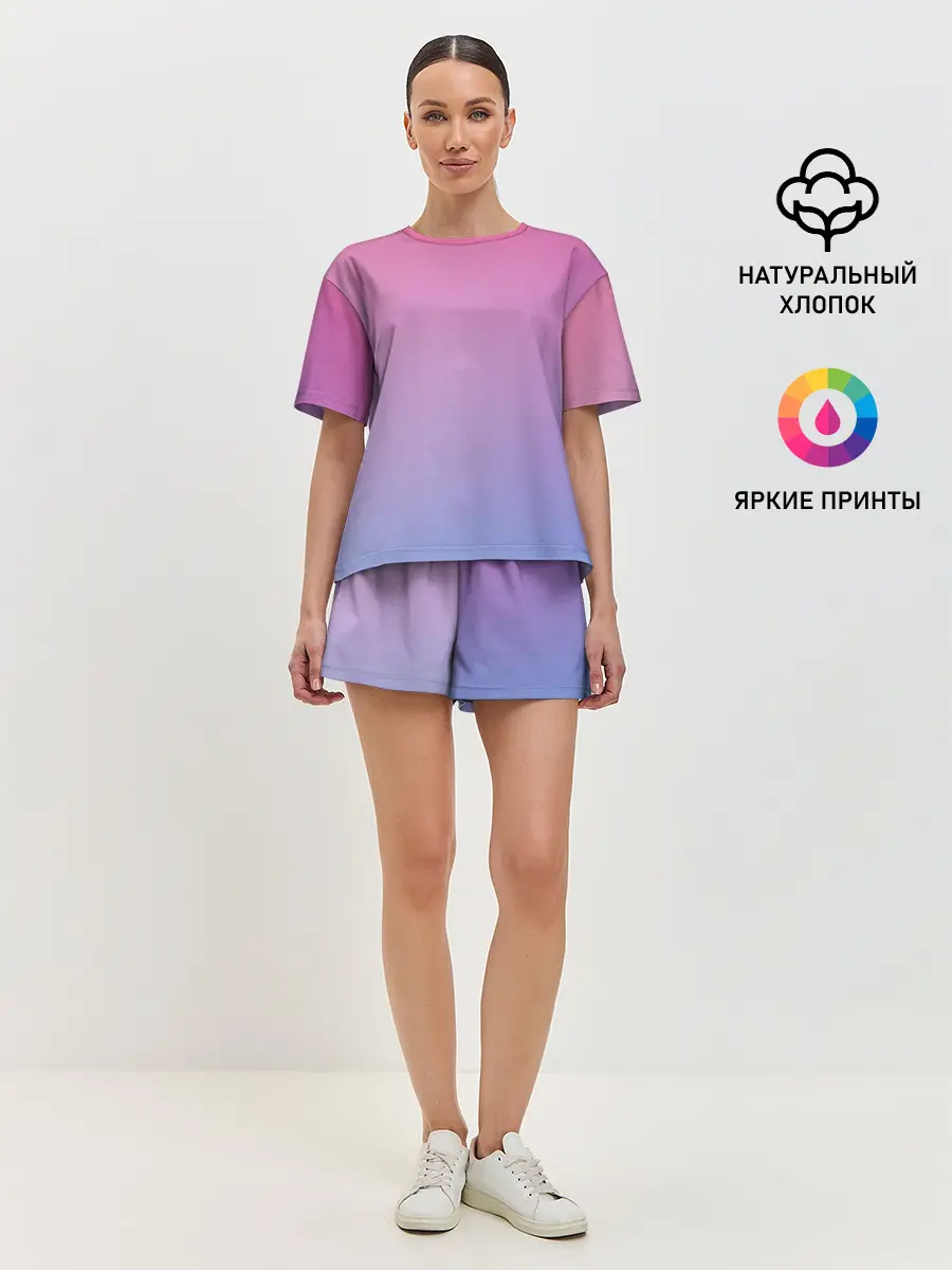 Женская пижама с шортами / Восход солнца