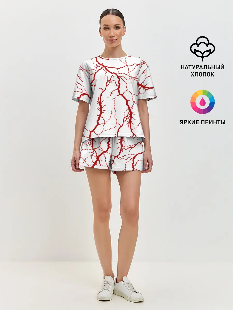 Женская пижама с шортами / Сосуды