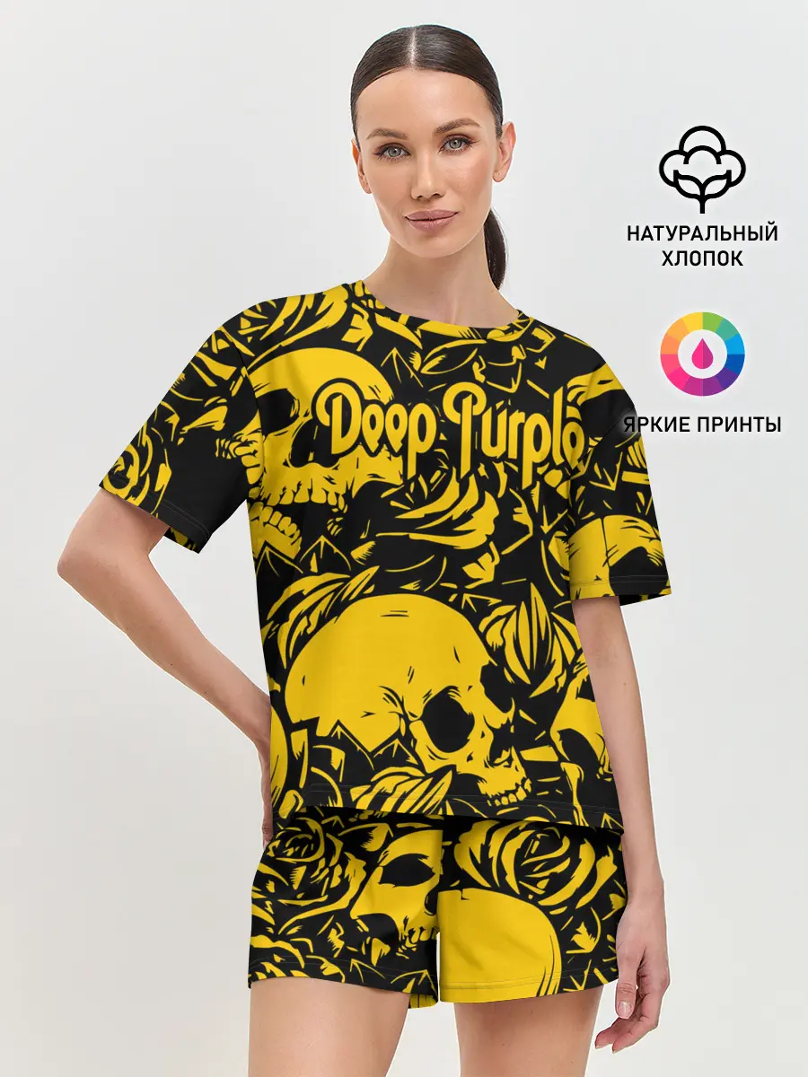 Женская пижама с шортами / Deep Purple