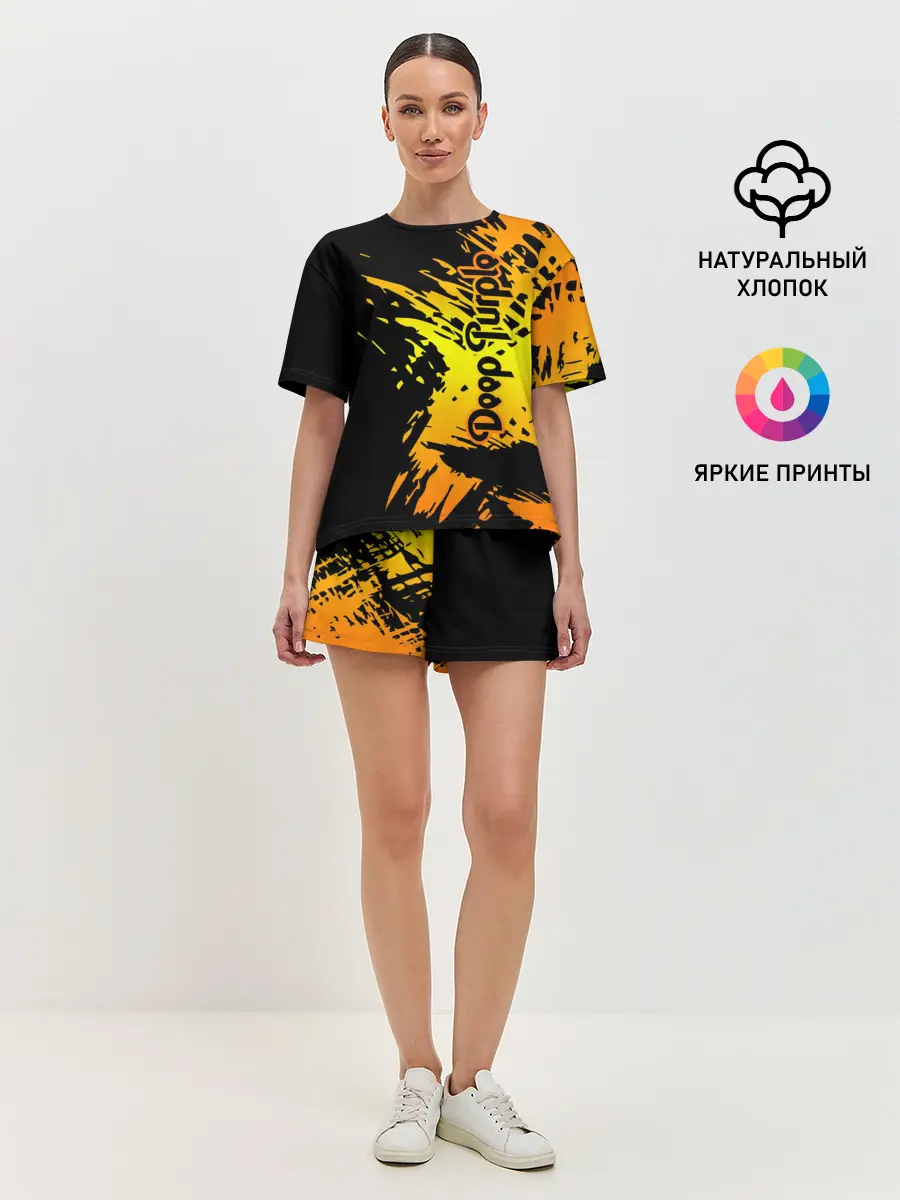 Женская пижама с шортами / Deep Purple