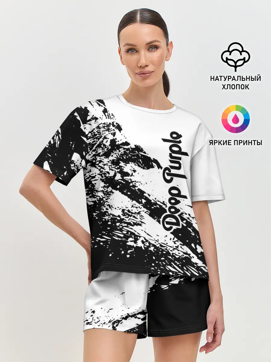 Женская пижама с шортами / Deep Purple