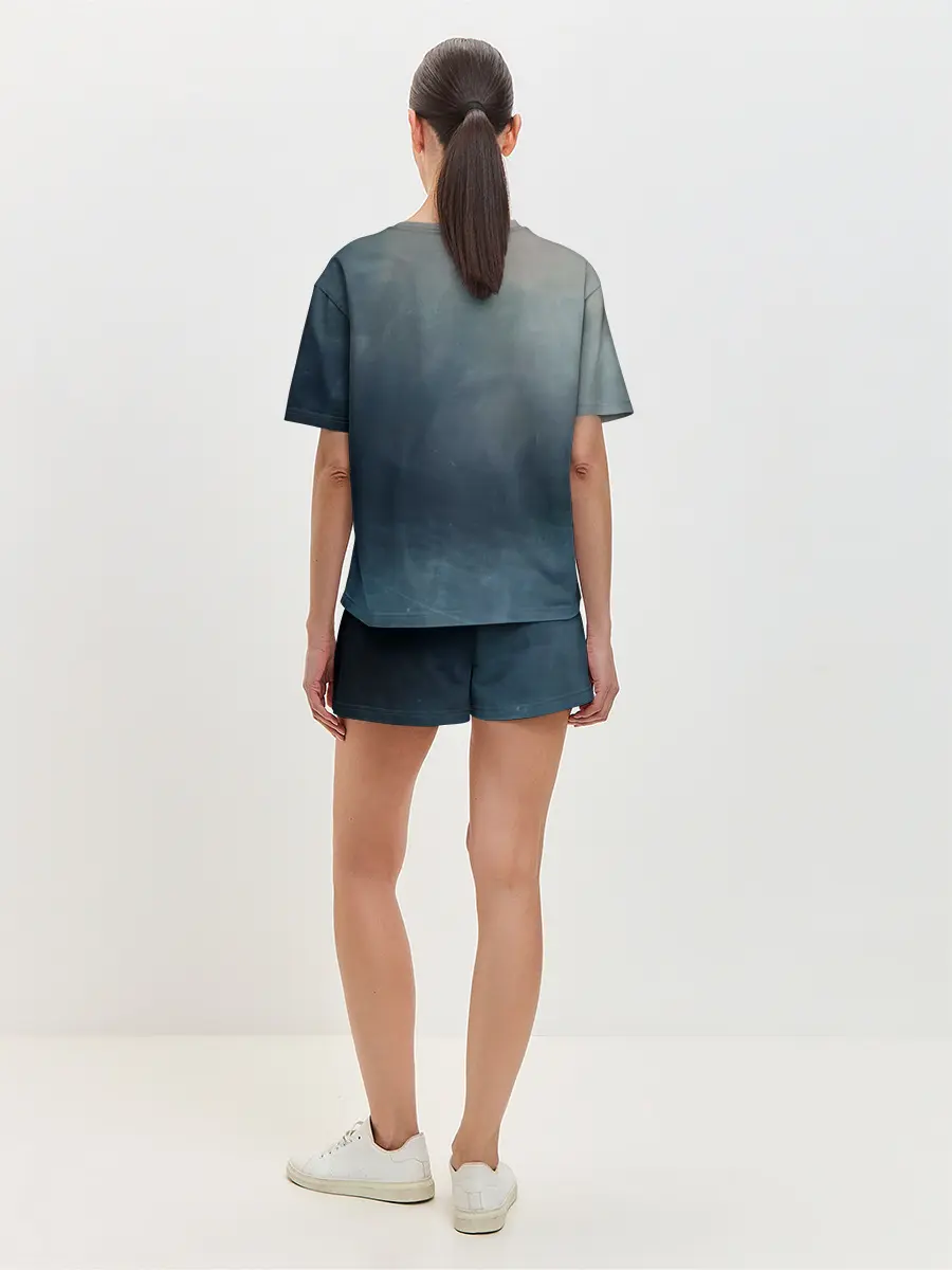 Женская пижама с шортами / АКВА в свитшоте