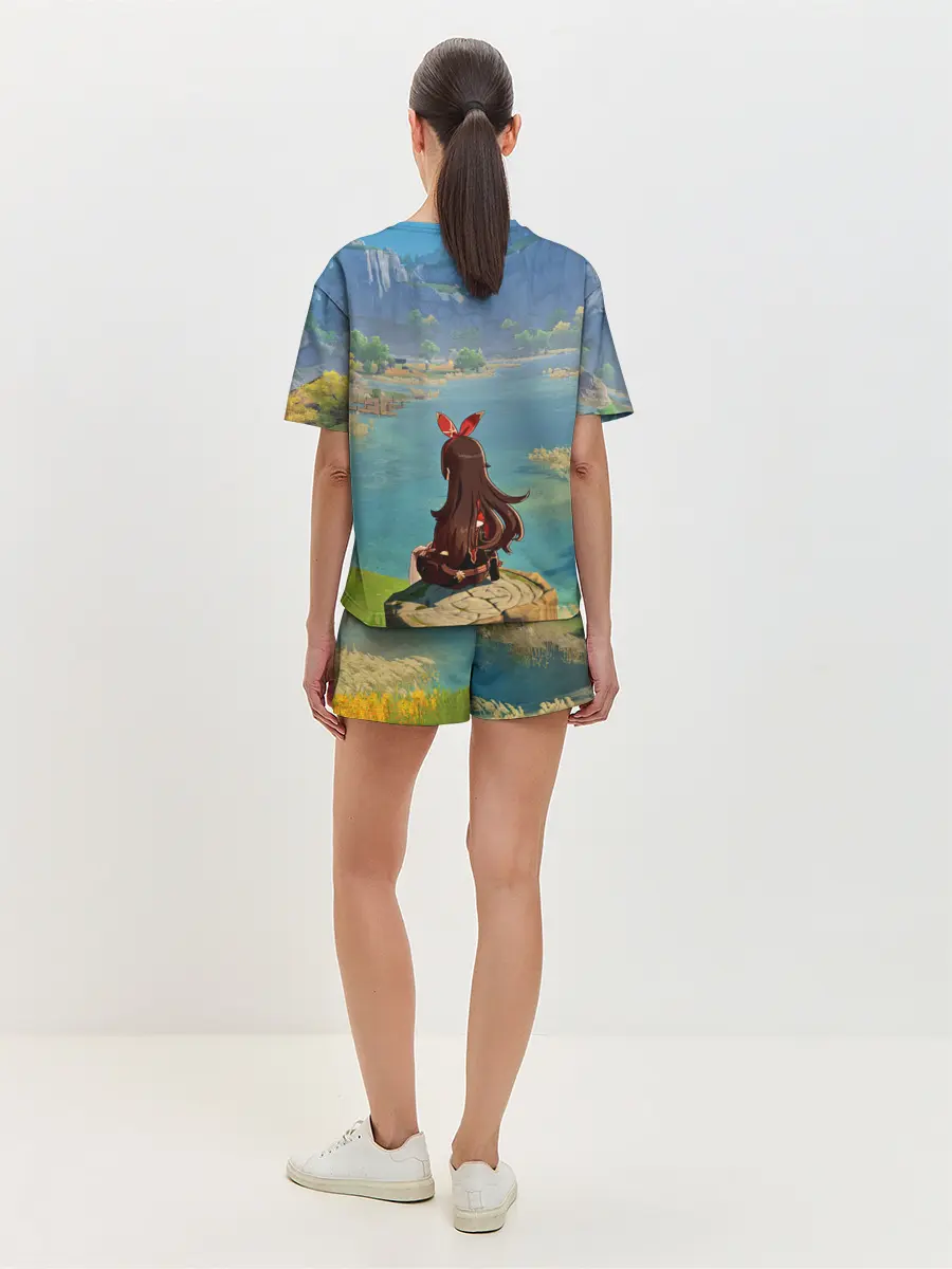 Женская пижама с шортами / Genshin Impact